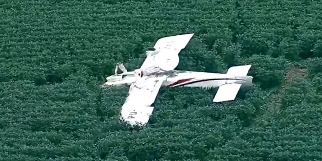 Tek Motorlu Uçak Tarlaya Zorunlu İniş Yaptı